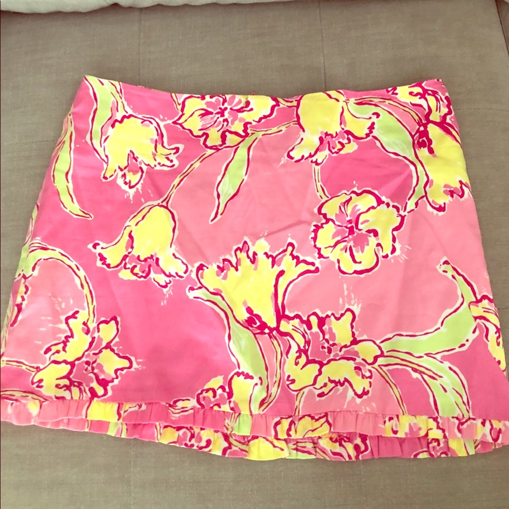 Lily Pulitzer scallop trim skirt